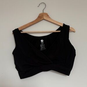 Kindred Bravely black crossover nursing bra